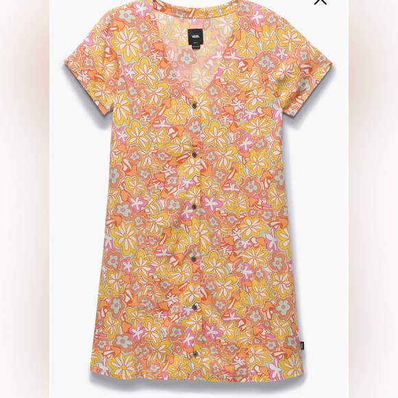 VANS Resort Floral Womens Short Dress - Picture 6 of 12